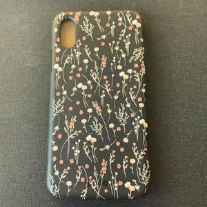 Black + floral Pela case (iPhone X)